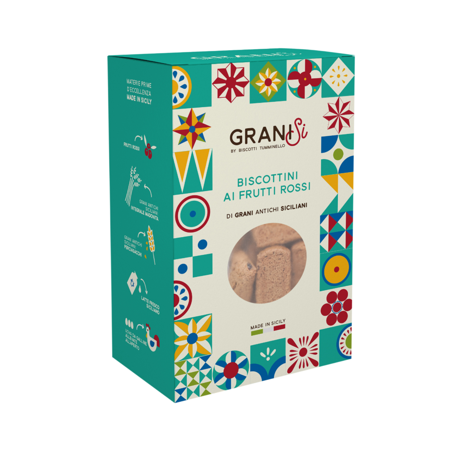 Tumminello Granisi Biscotti ai Frutti Rossi Specialità Siciliana